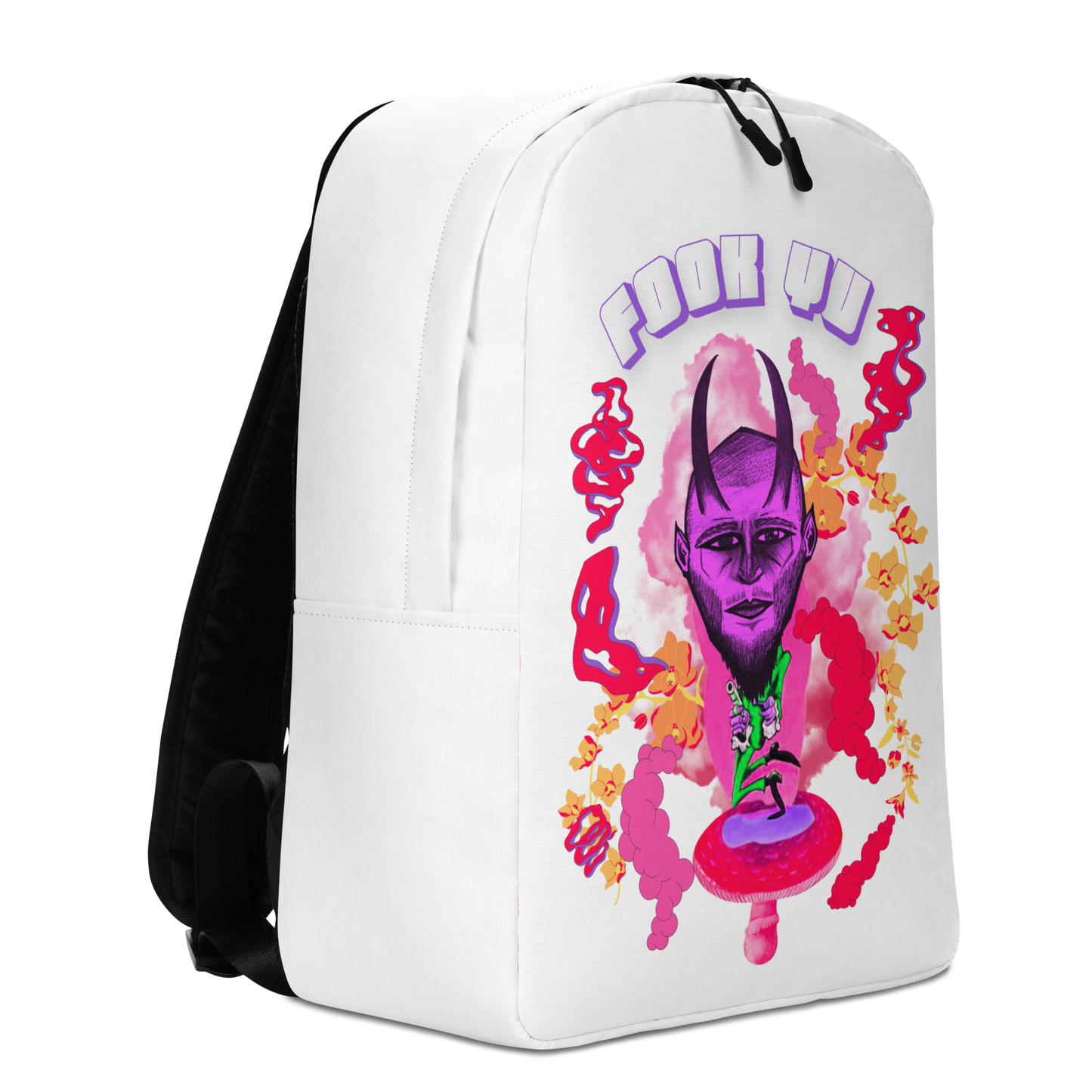 FOOK YU Backpack Halloween Raver Costume
